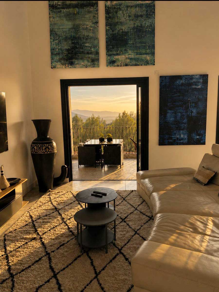 lever de soleil villa ELLAROSE provence